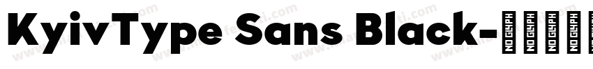 KyivType Sans Black字体转换